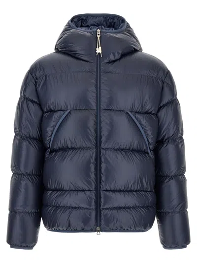 Moncler Blue Solid Hood Jacket