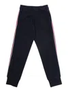 Moncler Joggers With Contrast Bands In Blu