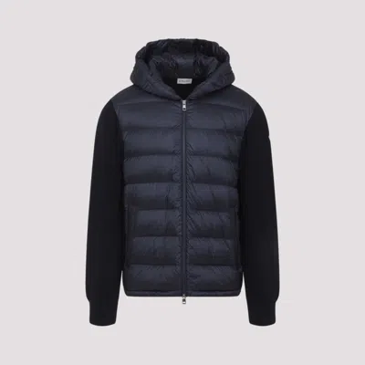 MONCLER BLUE VIRGIN WOOL JACKETS