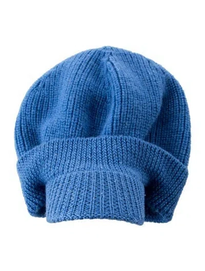 Pre-owned Moncler Blue Wool Beanie