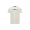 Moncler T-shirt En Coton À Logo Flouté In White