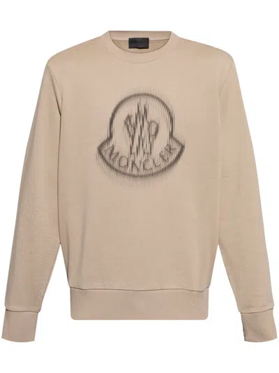 MONCLER BLURRED LOGO SWEATSHIRT