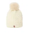 Moncler Bobl Knit Hat In White