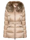 Moncler Boed Down Jacket In Neutrals