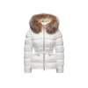 Moncler Doudoune Courte À Capuche Bordée De Shearling Boed