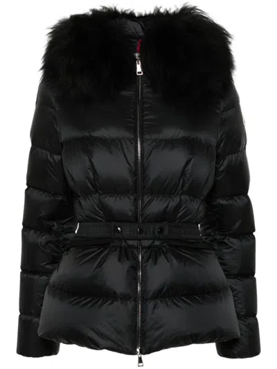Moncler Boed Padded Hooded Jacket In Black