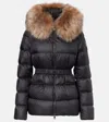 Moncler Boed Shearling-trimmed Down Jacket