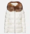 Moncler Boed Shearling-trimmed Down Jacket