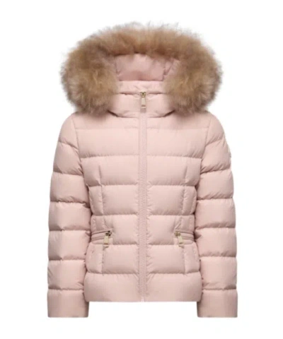 Moncler Boedette Hooded Shearling-trimmed Down Jacket