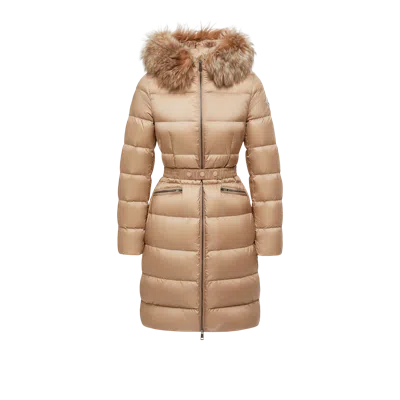MONCLER DOUDOUNE LONGUE À CAPUCHE BORDÉE DE SHEARLING BOEDIC
