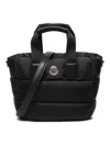 Moncler Micro Caradoc Water Repellent Tote In Black In Black