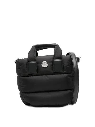 Moncler Tote Bag In Black