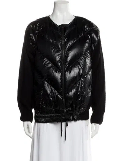 Pre-owned Moncler Bomber Jacket In Black