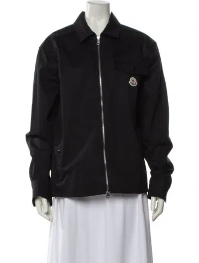 Pre-owned Moncler Bomber Jacket In Black