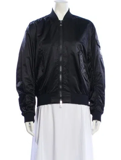 Pre-owned Moncler Bomber Jacket In Black