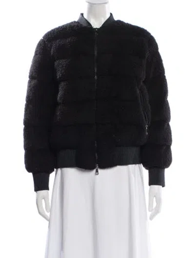 Pre-owned Moncler Bomber Jacket In Black