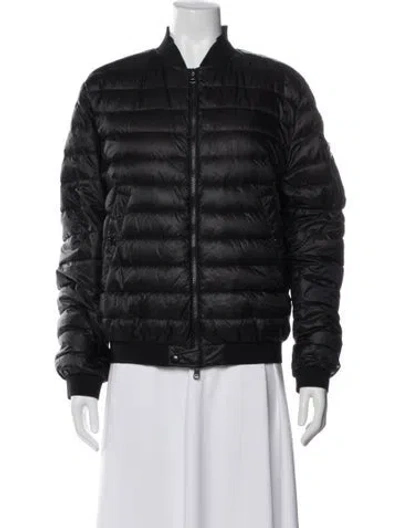 Pre-owned Moncler Bomber Jacket In Black