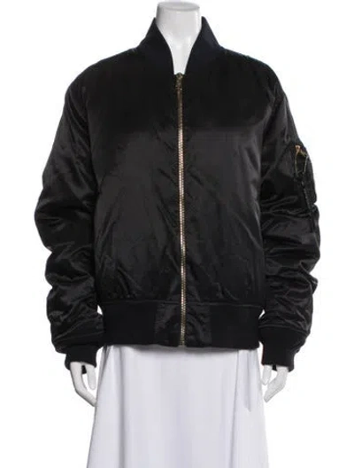 Pre-owned Moncler Bomber Jacket In Black
