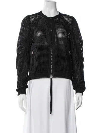 Pre-owned Moncler Bomber Jacket In Black