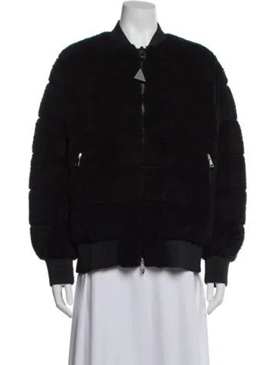 Pre-owned Moncler Bomber Jacket In Black