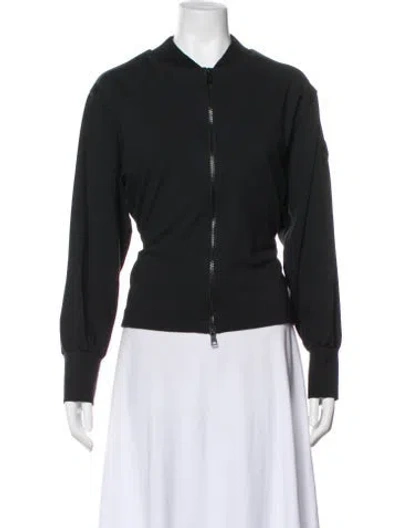 Pre-owned Moncler Bomber Jacket In Blue