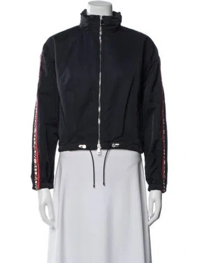 Pre-owned Moncler Bomber Jacket In Blue
