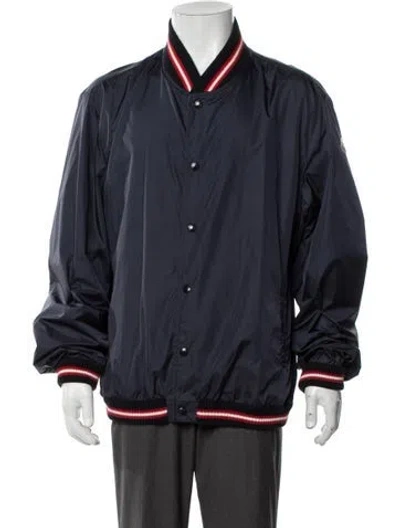Pre-owned Moncler Bomber Jacket In Blue