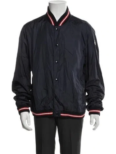 Pre-owned Moncler Bomber Jacket In Blue