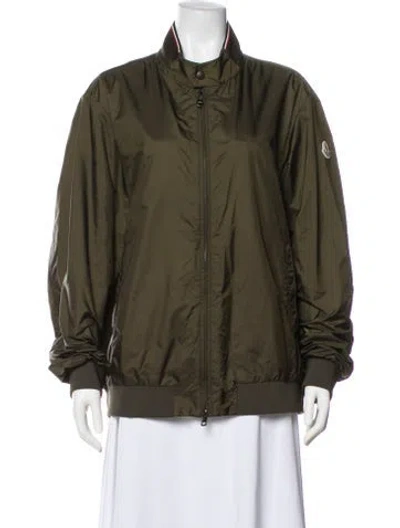 Pre-owned Moncler Bomber Jacket In Green