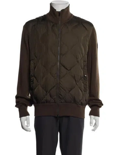Pre-owned Moncler Bomber Jacket In Green