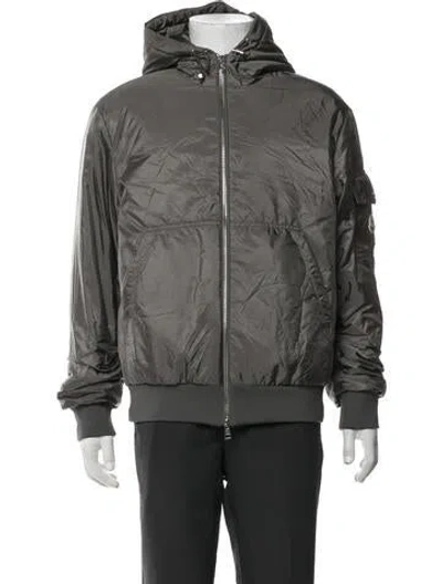 Pre-owned Moncler Bomber Jacket In Grey