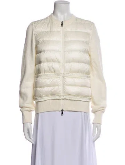 Pre-owned Moncler Bomber Jacket In Neutral