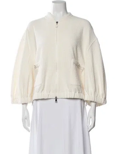 Pre-owned Moncler Bomber Jacket In Neutral