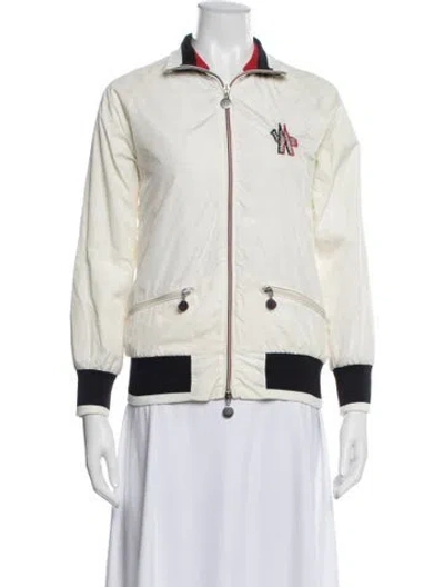 Pre-owned Moncler Bomber Jacket In Neutrals