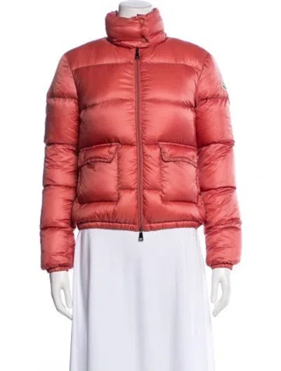 Pre-owned Moncler Bomber Jacket In Pink