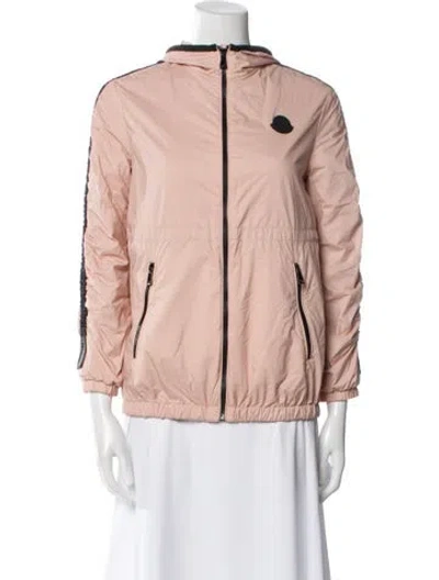 Pre-owned Moncler Bomber Jacket In Pink
