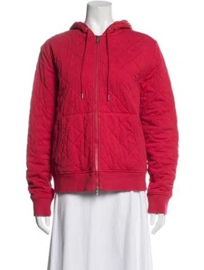 Pre-owned Moncler Bomber Jacket In Red