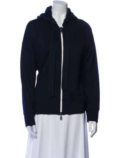 Pre-owned Moncler Bomber Jacket W/ Tags In Blue