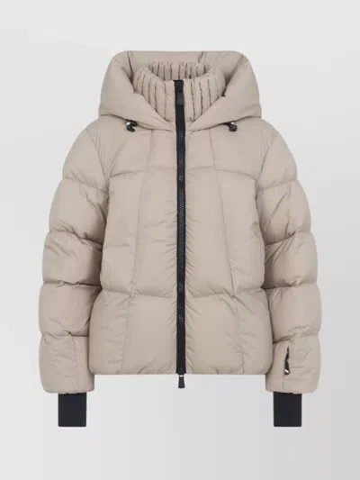MONCLER BOMBER JACKET WITH HOOD AND CUFFS