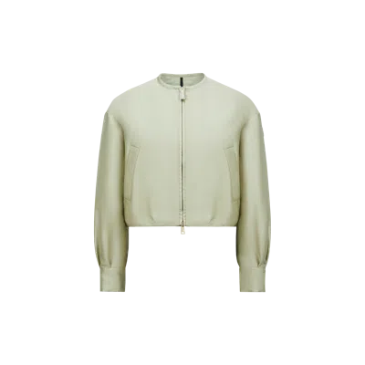 Moncler Bomber Maupa En Duchesse In Green