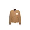 Moncler Vennes Reversible Down Bomber Jacket In Brown