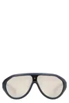 Moncler Oval Bubble Curved Frame Sunglasses