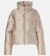 Moncler Bonnelles Quilted Down Jacket In Beige