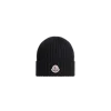 Moncler Wool Beanie, Black, Size: S