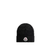 Moncler Wool Beanie Black In Black