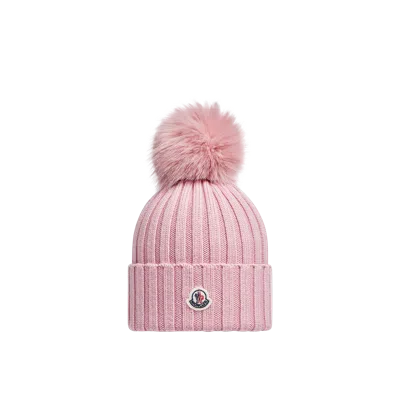 Moncler Bonnet En Laine Avec Pompon En Matière Synthétique