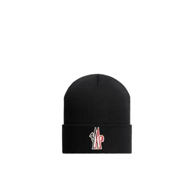 Moncler Bonnet En Laine In Black