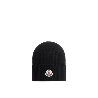 Moncler Wool & Cashmere Beanie Black