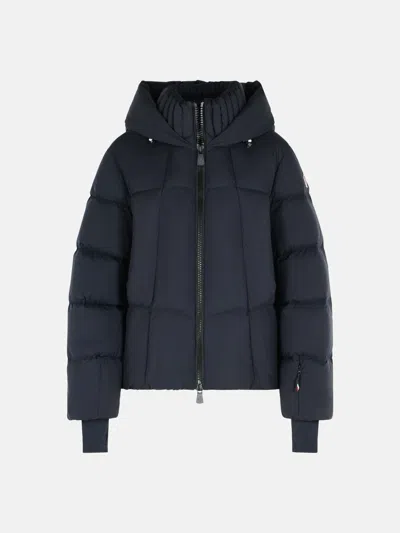Moncler 'bonnieure' Black Polyamide Ski Jacket In Blue