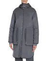 Moncler Bonrepos Coat In Charcoal